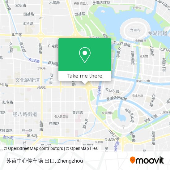 苏荷中心停车场-出口 map