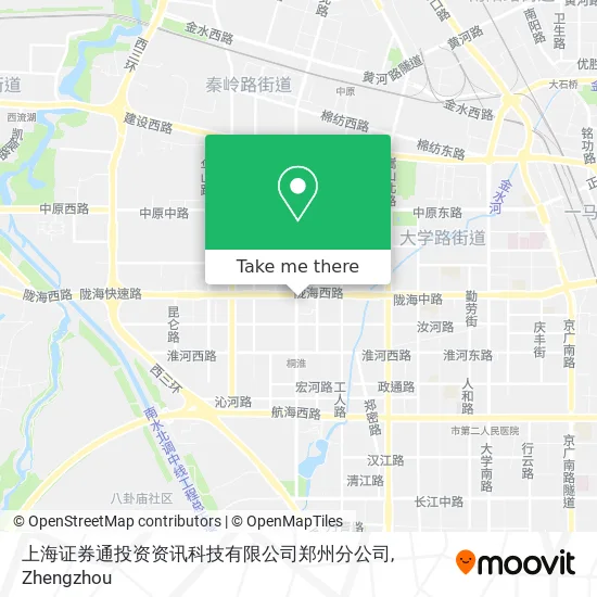 上海证券通投资资讯科技有限公司郑州分公司 map