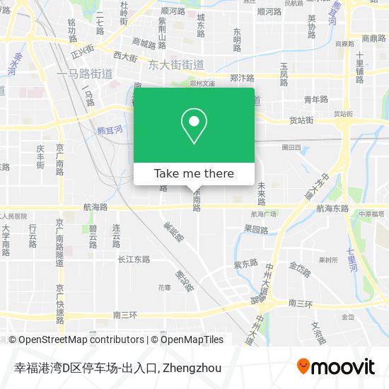 幸福港湾D区停车场-出入口 map
