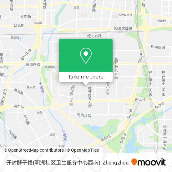 开封酵子馍(明湖社区卫生服务中心西南) map