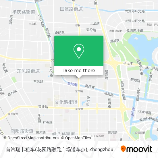 首汽瑞卡租车(花园路融元广场送车点) map