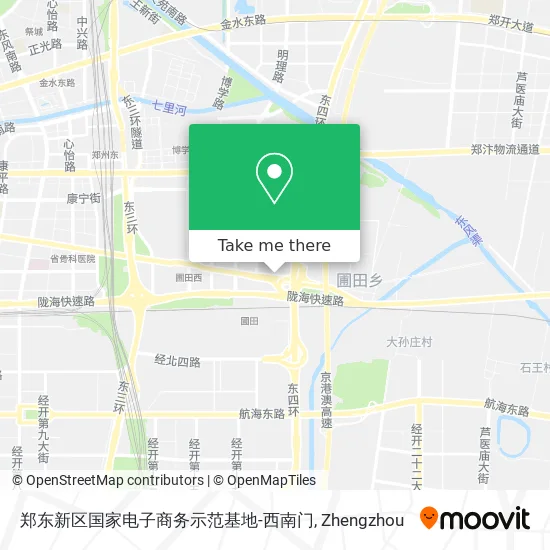 郑东新区国家电子商务示范基地-西南门 map