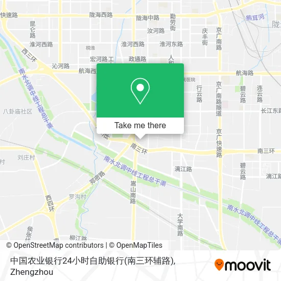 中国农业银行24小时自助银行(南三环辅路) map