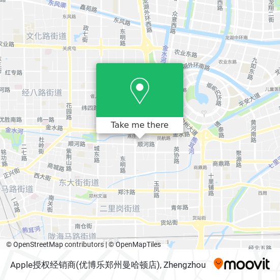 Apple授权经销商(优博乐郑州曼哈顿店) map