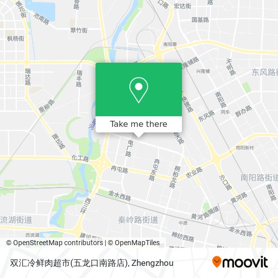 双汇冷鲜肉超市(五龙口南路店) map