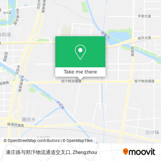 康庄路与郑汴物流通道交叉口 map