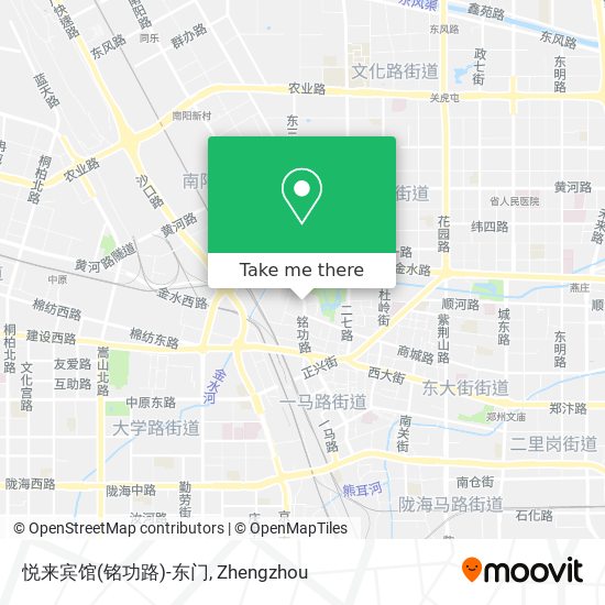 悦来宾馆(铭功路)-东门 map