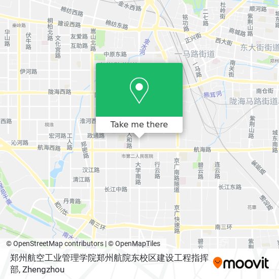郑州航空工业管理学院郑州航院东校区建设工程指挥部 map
