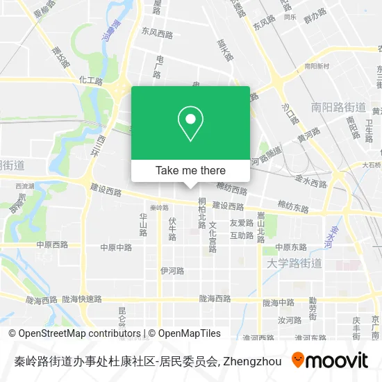 秦岭路街道办事处杜康社区-居民委员会 map
