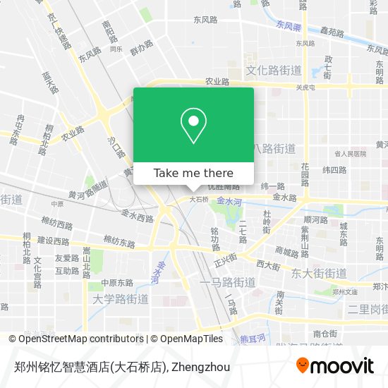 郑州铭忆智慧酒店(大石桥店) map