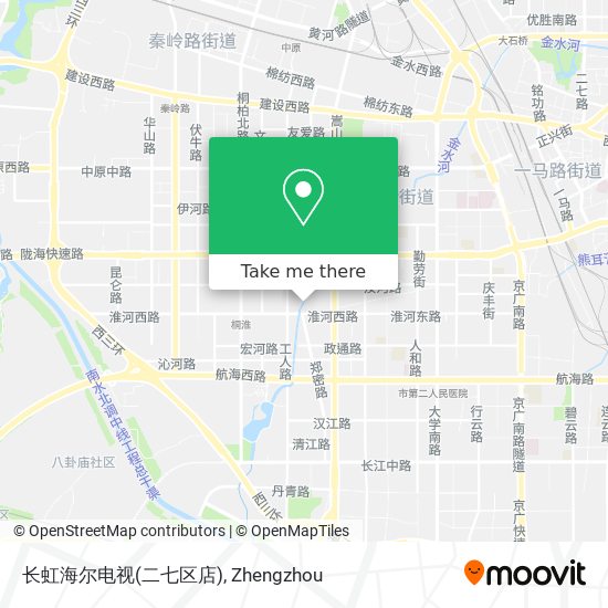 长虹海尔电视(二七区店) map