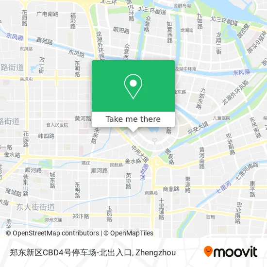 郑东新区CBD4号停车场-北出入口 map