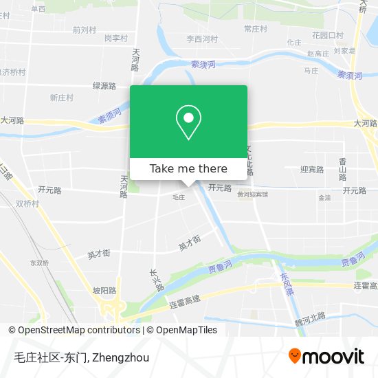 毛庄社区-东门 map