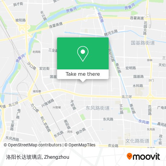 洛阳长达玻璃店 map