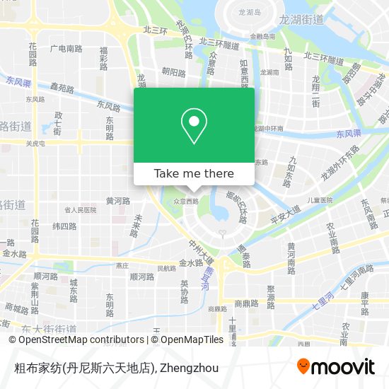 粗布家纺(丹尼斯六天地店) map