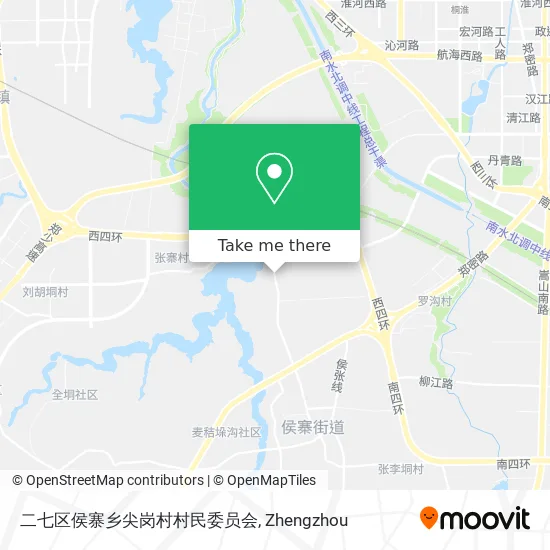 二七区侯寨乡尖岗村村民委员会 map