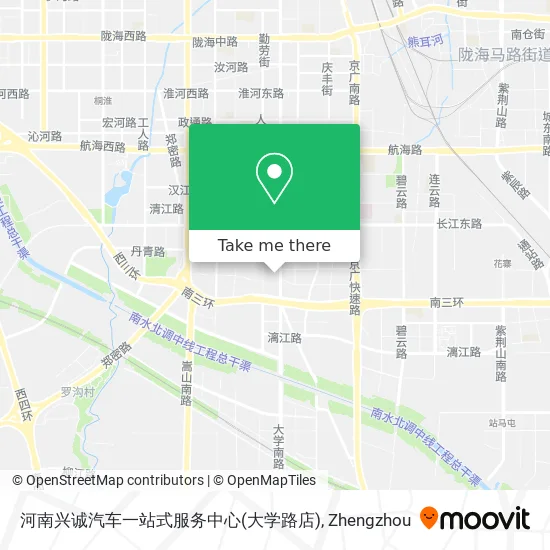 河南兴诚汽车一站式服务中心(大学路店) map
