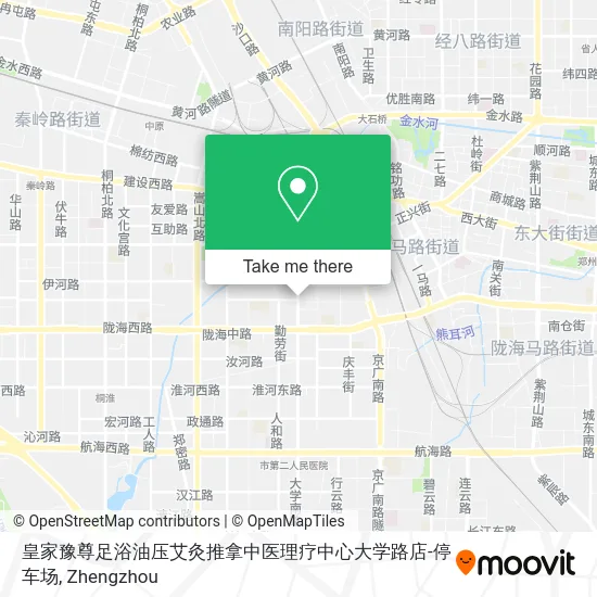 皇家豫尊足浴油压艾灸推拿中医理疗中心大学路店-停车场 map