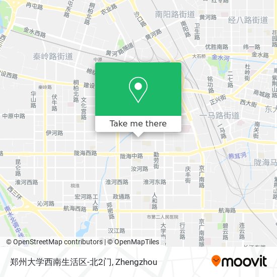 郑州大学西南生活区-北2门 map