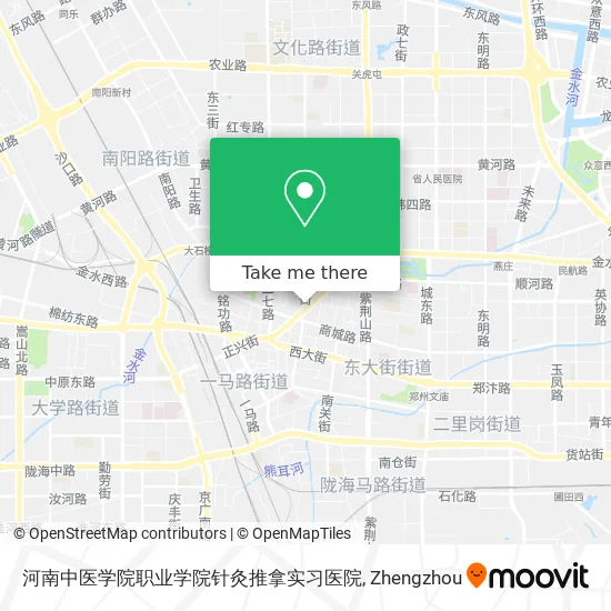 河南中医学院职业学院针灸推拿实习医院 map