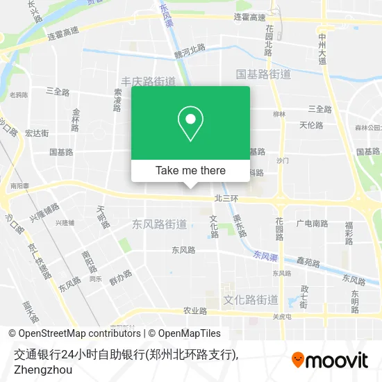 交通银行24小时自助银行(郑州北环路支行) map