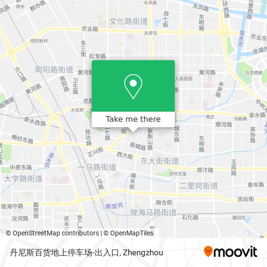 丹尼斯百货地上停车场-出入口 map