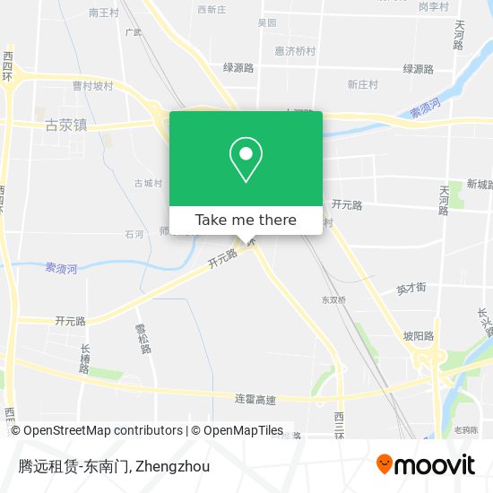 腾远租赁-东南门 map