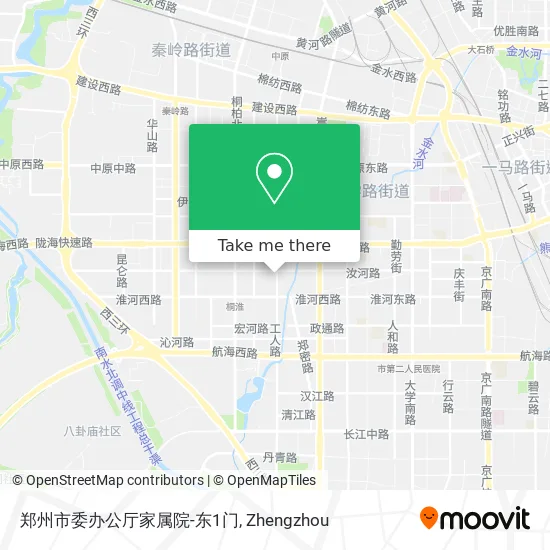 郑州市委办公厅家属院-东1门 map