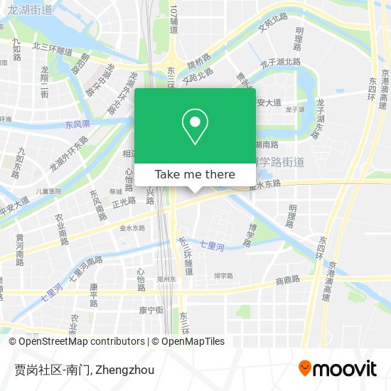 贾岗社区-南门 map