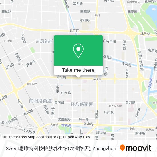 Sweet思唯特科技护肤养生馆(农业路店) map