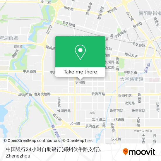 中国银行24小时自助银行(郑州伏牛路支行) map