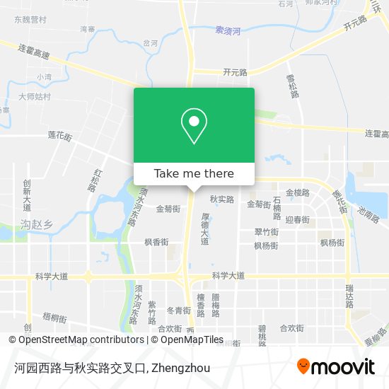 河园西路与秋实路交叉口 map