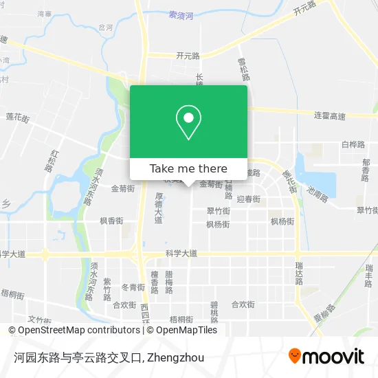 河园东路与亭云路交叉口 map
