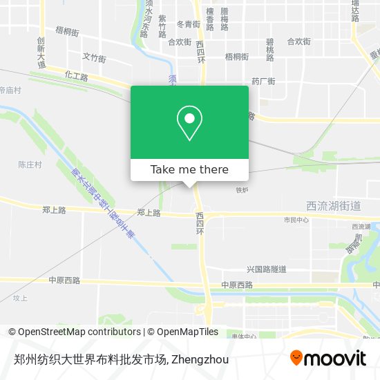 郑州纺织大世界布料批发市场 map