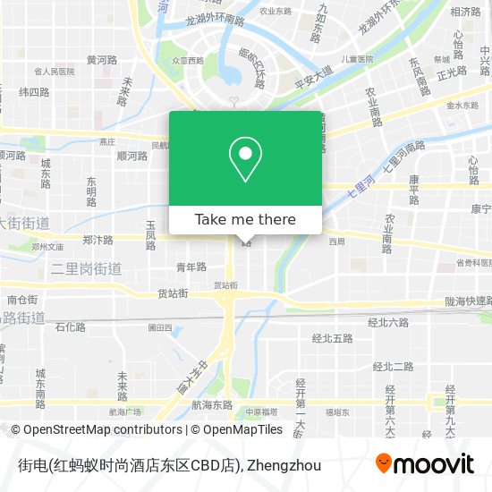 街电(红蚂蚁时尚酒店东区CBD店) map