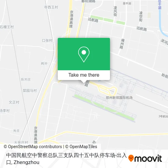 中国民航空中警察总队三支队四十五中队停车场-出入口 map