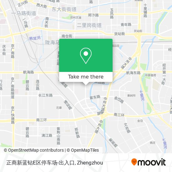 正商新蓝钻E区停车场-出入口 map