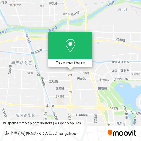 花半里(东)停车场-出入口 map
