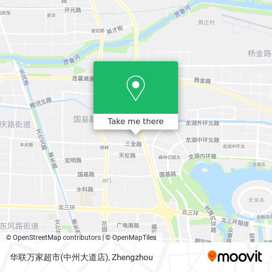 华联万家超市(中州大道店) map