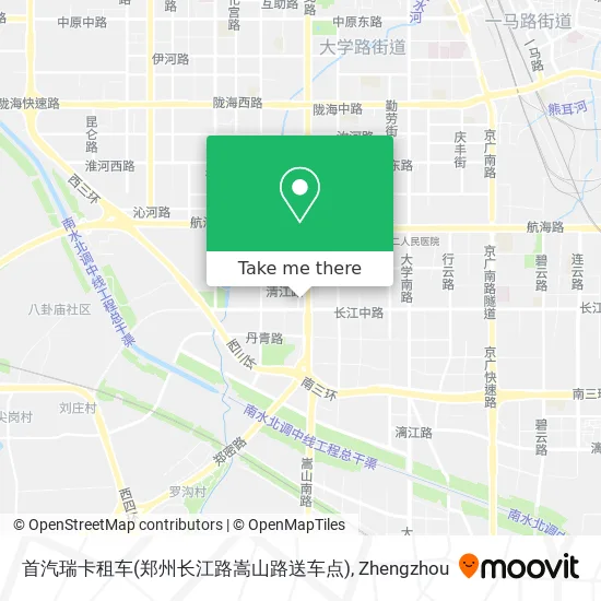首汽瑞卡租车(郑州长江路嵩山路送车点) map