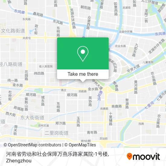 河南省劳动和社会保障万燕乐路家属院-1号楼 map