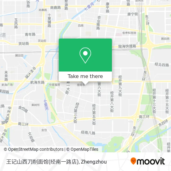 王记山西刀削面馆(经南一路店) map