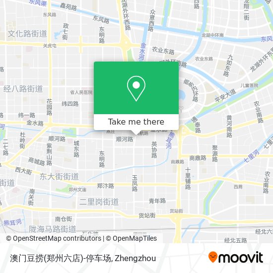 澳门豆捞(郑州六店)-停车场 map