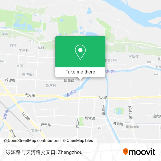 绿源路与天河路交叉口 map