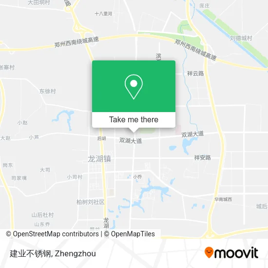 建业不锈钢 map