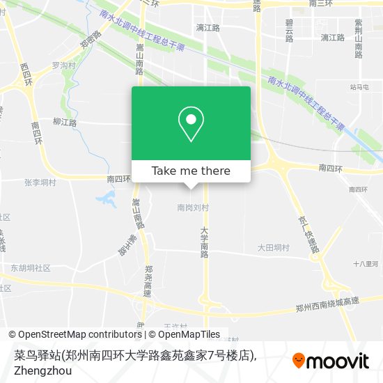 菜鸟驿站(郑州南四环大学路鑫苑鑫家7号楼店) map