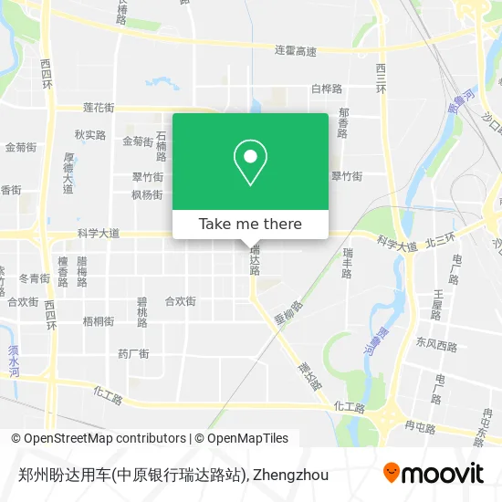 郑州盼达用车(中原银行瑞达路站) map