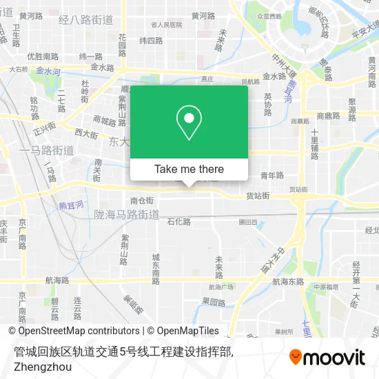 管城回族区轨道交通5号线工程建设指挥部 map