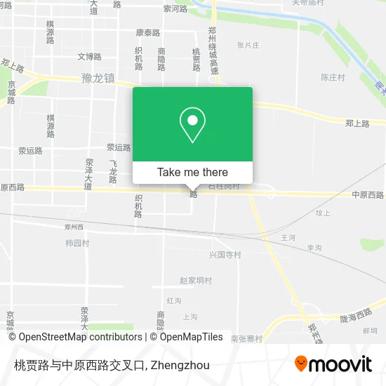 桃贾路与中原西路交叉口 map