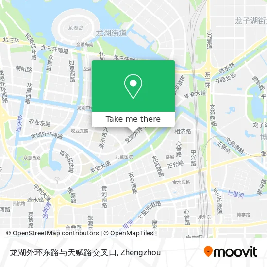 龙湖外环东路与天赋路交叉口 map